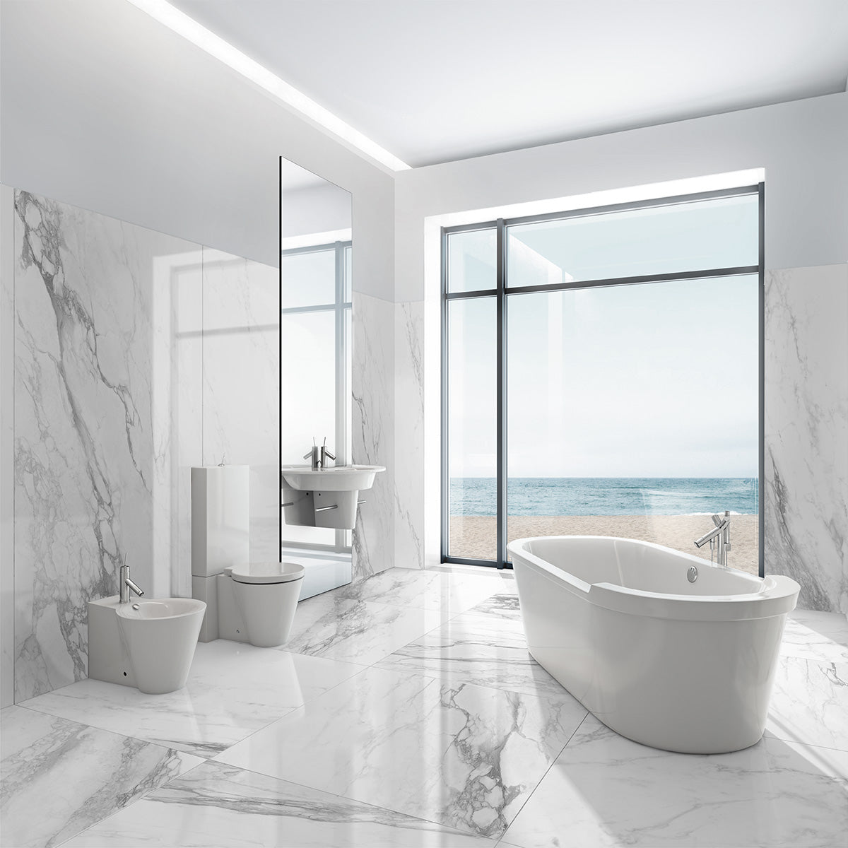 Bernini Avorio Polished Porcelain Tile
